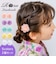 【当商品送料無料】ヘアクリップ お花 2個セット 通販 日本製 Rora セシリア 髪留め 髪飾り キッズ 子供 女の子 フラワー 透け感 かわいい