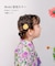 【当商品送料無料】ヘアクリップ お花 2個セット 通販 日本製 Rora セシリア 髪留め 髪飾り キッズ 子供 女の子 フラワー 透け感 かわいい