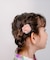 【当商品送料無料】ヘアクリップ お花 2個セット 通販 日本製 Rora セシリア 髪留め 髪飾り キッズ 子供 女の子 フラワー 透け感 かわいい