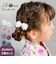 【当商品送料無料】ヘアクリップ お花 2個セット 通販 日本製 Rora ベラ 髪留め 髪飾り 女の子 キッズ 子供 フェルト フラワー かわいい