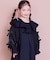 リボンいっぱいペプラムブルゾン