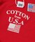 【COTTON from U.S.A】リブ付きプリントロンT