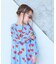 総柄フリルスリーブワンピース