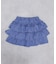 デニムフリルキュロットパンツ