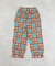 総柄ワッフルキャンディロングパンツ