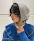 【マシンウォッシャブル】ポンポンフラワーニットバブーシュカ