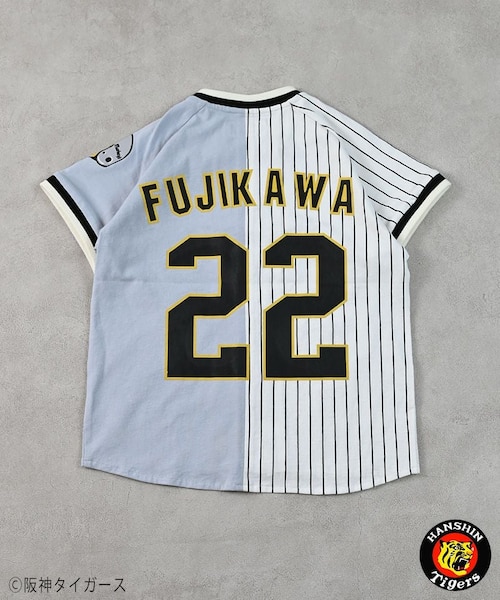 阪神タイガース 廃盤 希少 コラボ ベースボールシャツ 野球 PDSx阪神