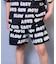 ミニ裏毛総柄ショートパンツ