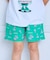 ミニ裏毛総柄ショートパンツ