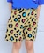 ミニ裏毛総柄ショートパンツ