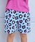 ミニ裏毛総柄ショートパンツ