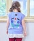 前後プリントフレンチスリーブTシャツ