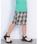 先染めチェックショートパンツ
