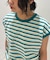先染めボーダーリンガーTシャツ / 大人サイズ