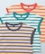 先染めボーダーリンガーTシャツ / 大人サイズ