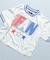 ラインリブ半袖Tシャツ