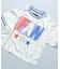 ラインリブ半袖Tシャツ