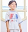 ラインリブ半袖Tシャツ
