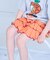 梨地フリルキュロットパンツ
