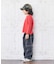 配色ステッチ長袖Tシャツ