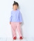 配色ステッチ長袖Tシャツ