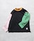 配色ステッチ長袖Tシャツ