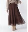 チュールフレアスカート