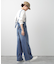 サスペンダー付きワイドパンツ