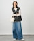 サスペンダー付きワイドパンツ