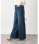 裏起毛ワイドデニムパンツ