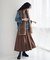 ロングフレアースカート