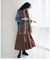 ロングフレアースカート