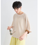 ポプリン半袖Tブラウス /ハンドウォッシャブル