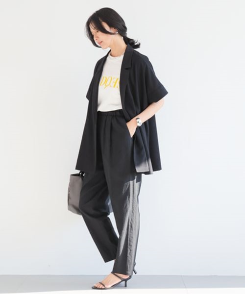 ポプリンハーフスリーブジャケット 【JAPAN FABRIC】ハンド