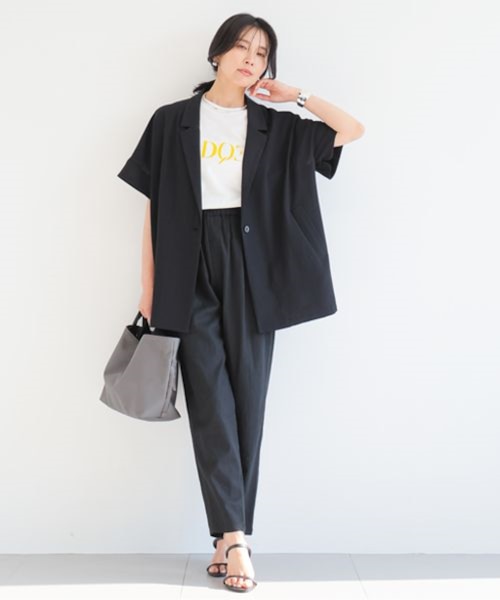 ポプリンハーフスリーブジャケット 【JAPAN FABRIC】ハンド