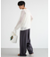 Wタックフィラメントツイルパンツ