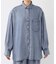 ライトデニムBIGシルエットシャツ＜セットアップ対応＞