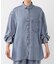 ライトデニムBIGシルエットシャツ＜セットアップ対応＞