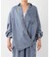 ライトデニムBIGシルエットシャツ＜セットアップ対応＞