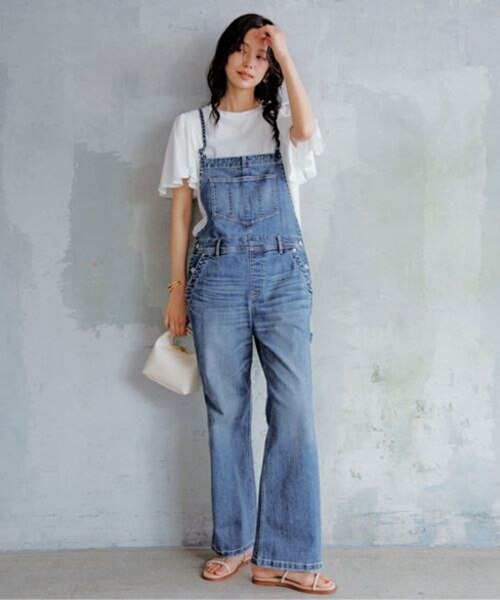 キャミサロペット　ブルー JOURNAL STANDARD relume（ジャーナルスタンダード レリューム