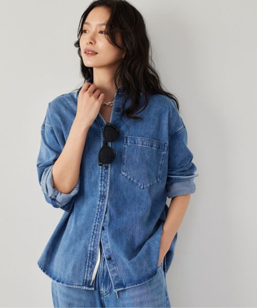 未使用保管の美品☆バンヤードストームHealthy デニム シャツジャケット カットデニムシャツジャケット＜セットアップ対応＞｜バンヤード