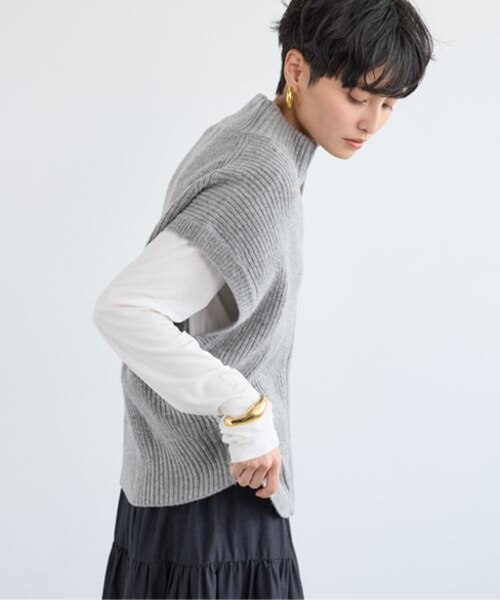 畦編みZIPベスト｜バンヤードストームの通販｜&mall（アンドモール