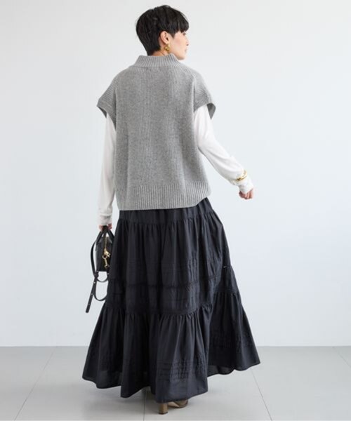 畦編みZIPベスト｜バンヤードストームの通販｜&mall（アンドモール