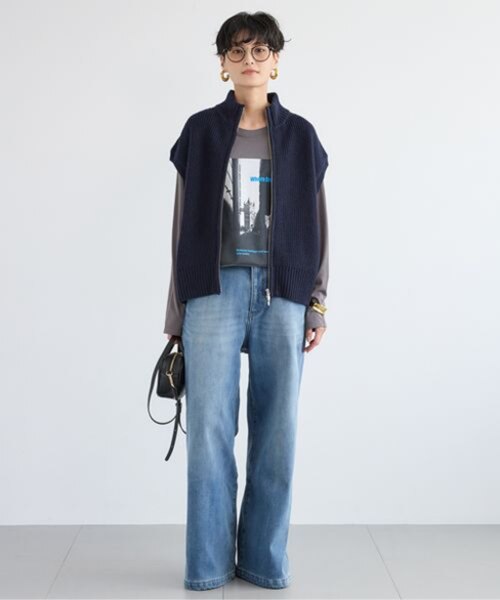 畦編みZIPベスト|バンヤードストームの通販|&mall(アンドモール 畦編みZIPベスト|バンヤードストームの通販|&mall(アンドモール