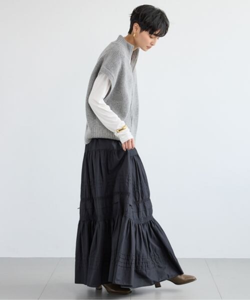 畦編みZIPベスト|バンヤードストームの通販|&mall(アンドモール 畦編みZIPベスト|バンヤードストームの通販|&mall(アンドモール