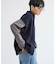 畦編みZIPベスト