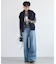 畦編みZIPベスト