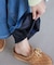 裏起毛ワイドデニムパンツ