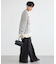 裏起毛ワイドデニムパンツ