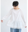 裾フリルブラウス